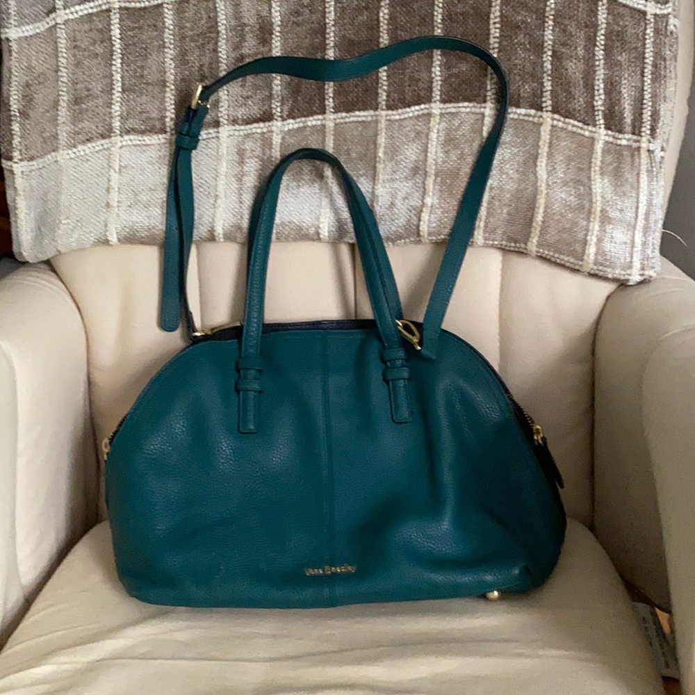 Very good used Vera Bradley Leather Diana Satchel.
